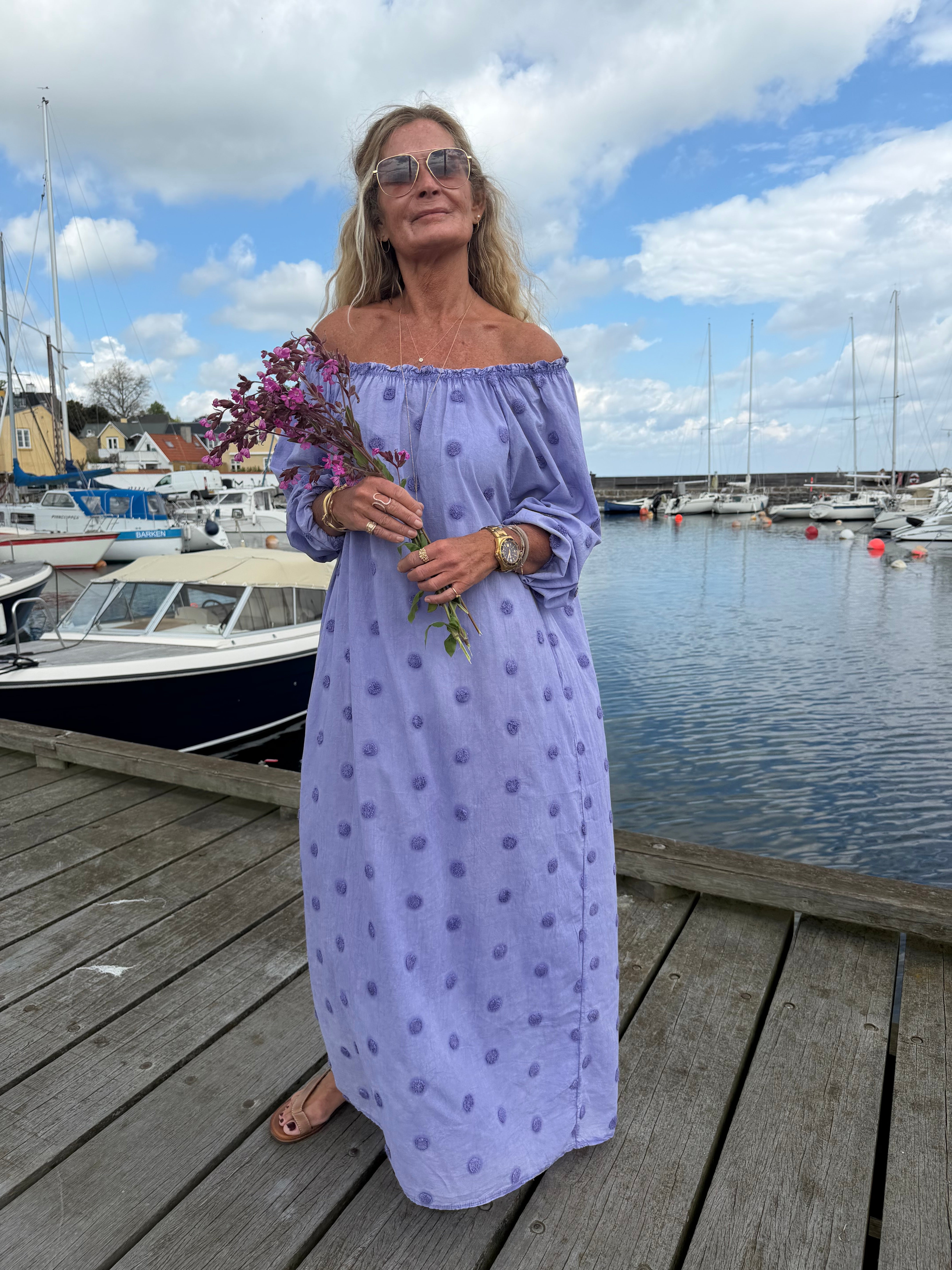 CABANA Living 3808-01 Dot dress purpel