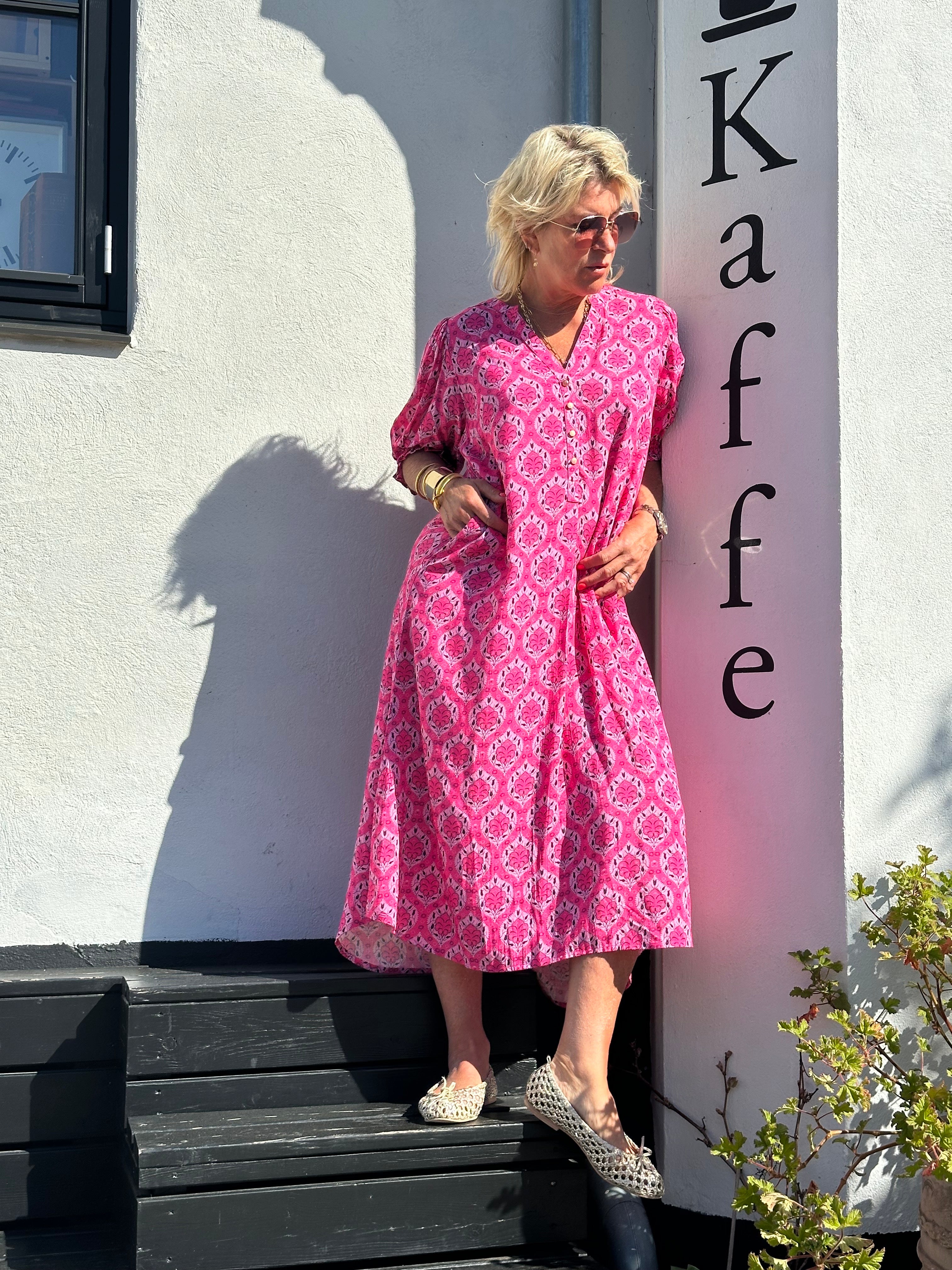 Gaspar 2601728 Tunø dress print pink