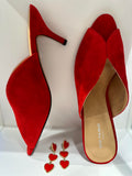 Shoe The Bear STB2326 Valentine sandal Suede Fire Red