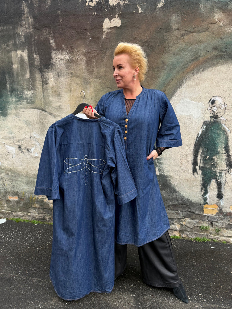 Gaspar 2507722 Mumbai denim dress blue