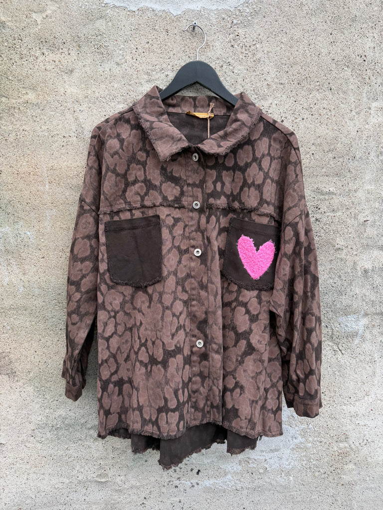 Boho Love b1309 Rock & Roll skjorte brown