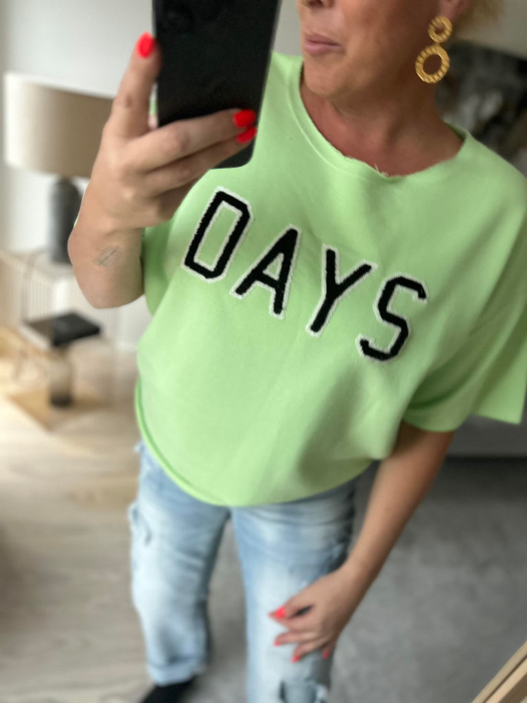 By Engbork DAYS ss sweat lime