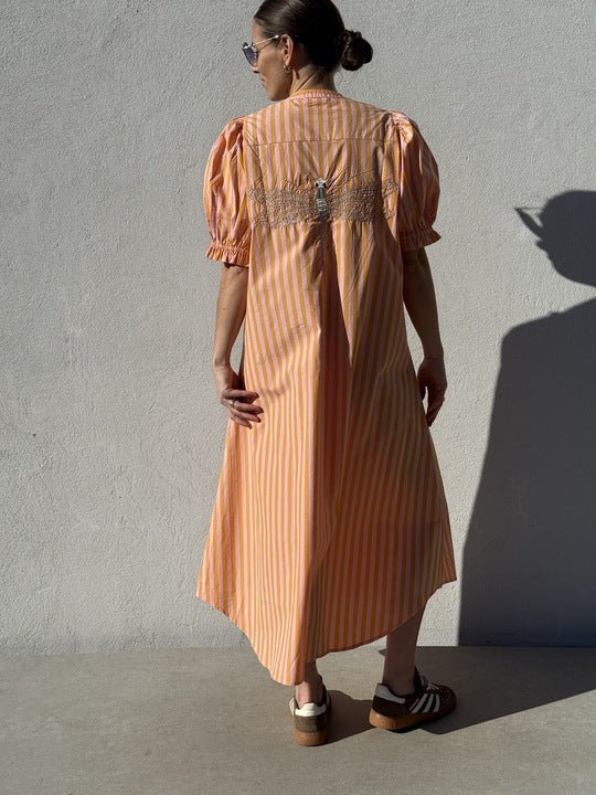 Gaspar 2601727 Tunø dress stripe orange