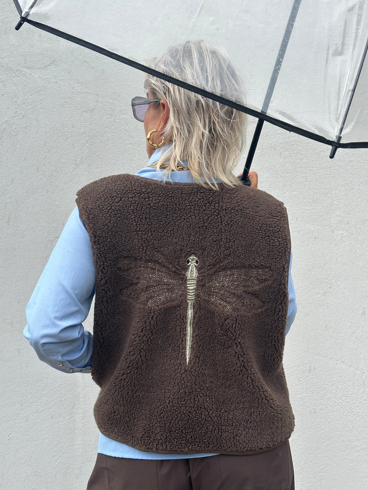 Gaspar 2607362 Duffy waistcoat dusty brown