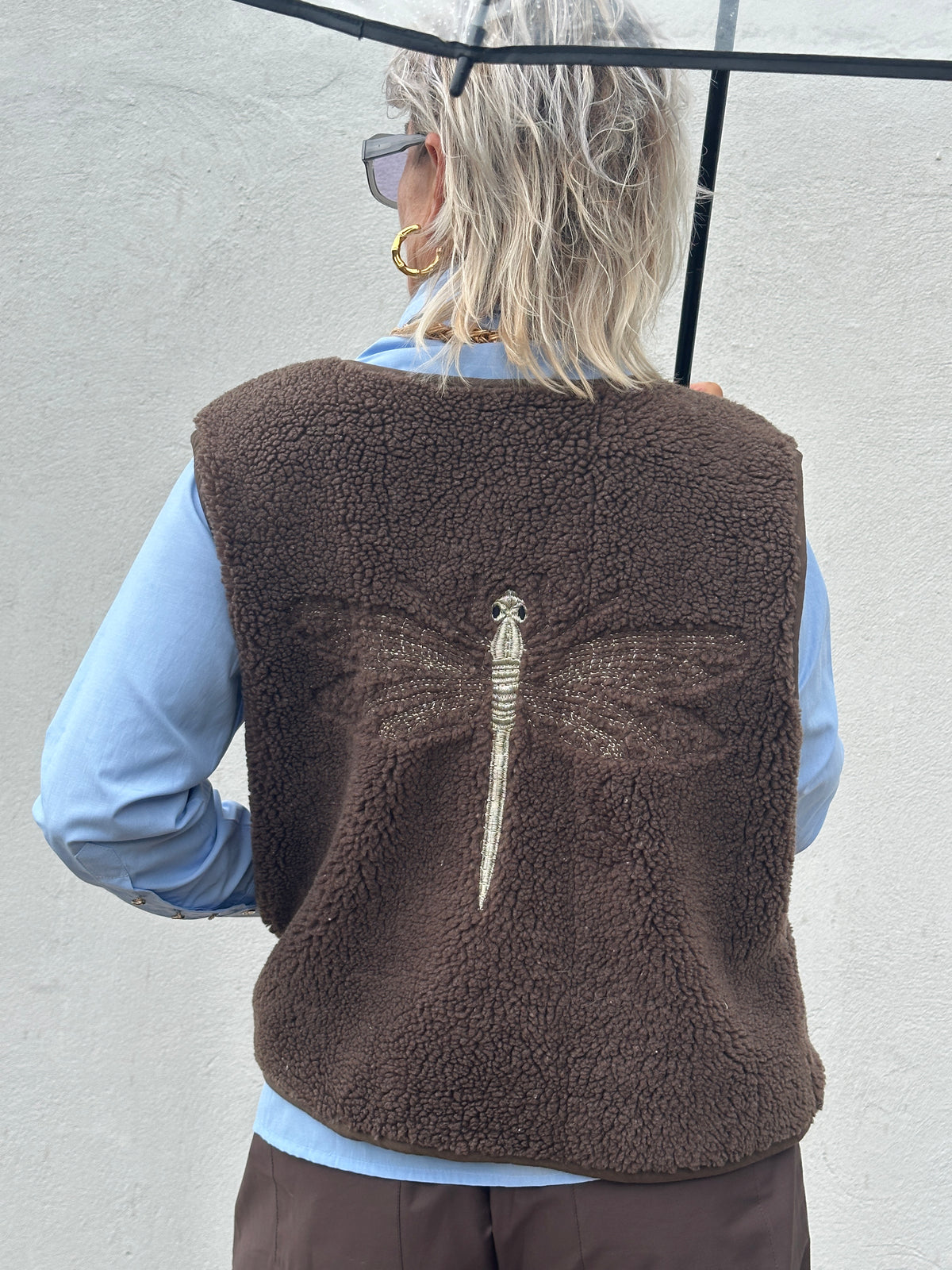 Gaspar 2607362 Duffy waistcoat dusty brown