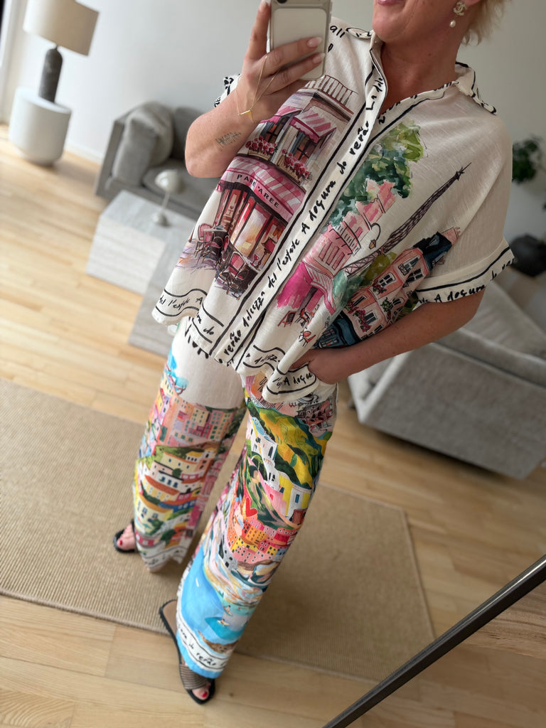 Magic shirt print cream