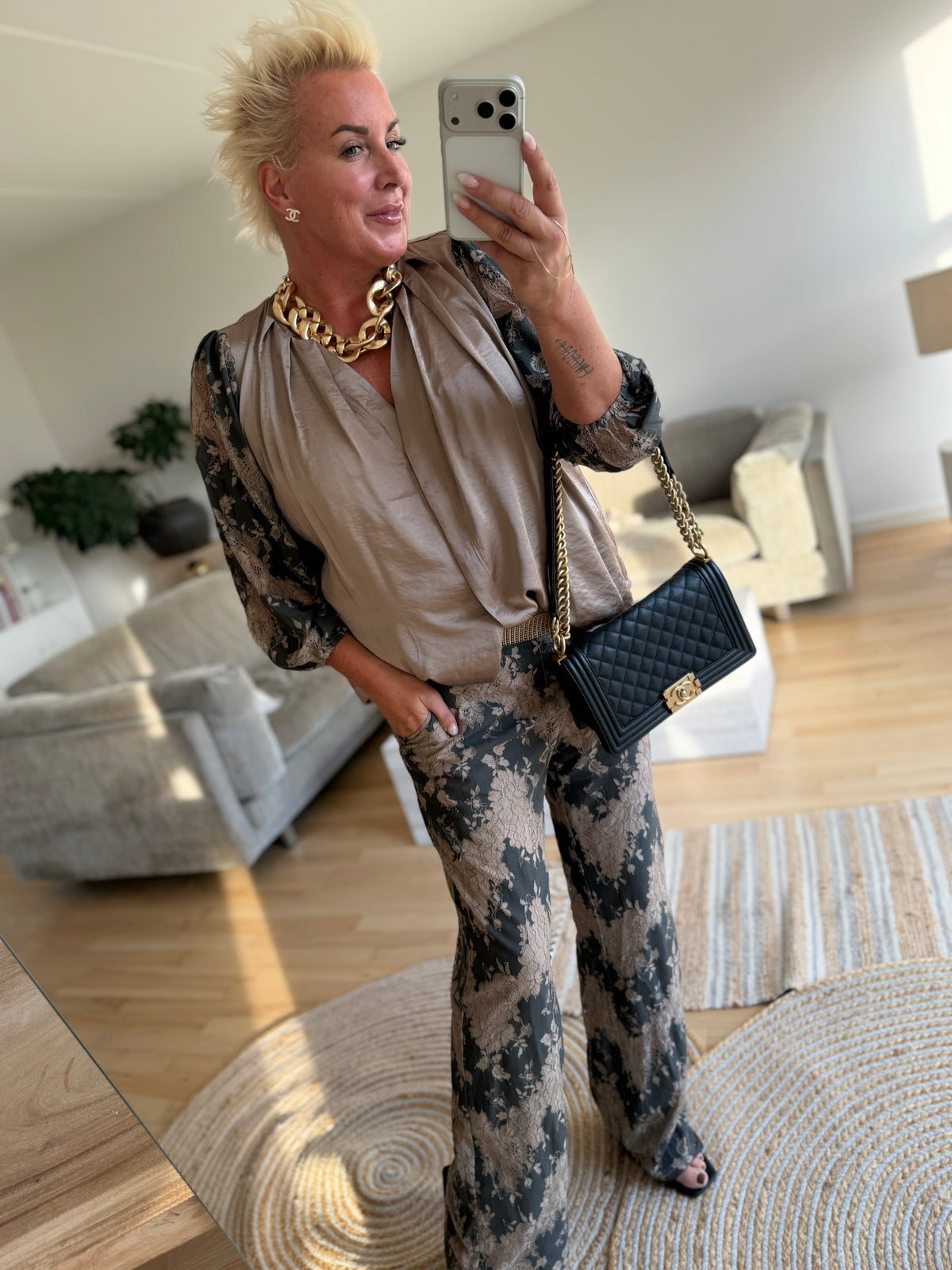 Costamani 2608411 Laci pants grey/sand