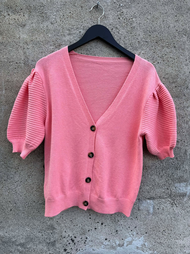 By Engbork Selda cardigan SS coral