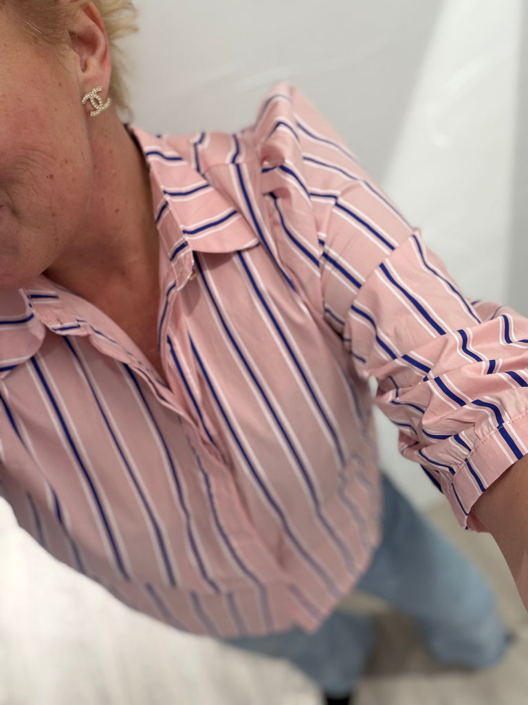 Liberte 21249 Flora blouse stripe rose