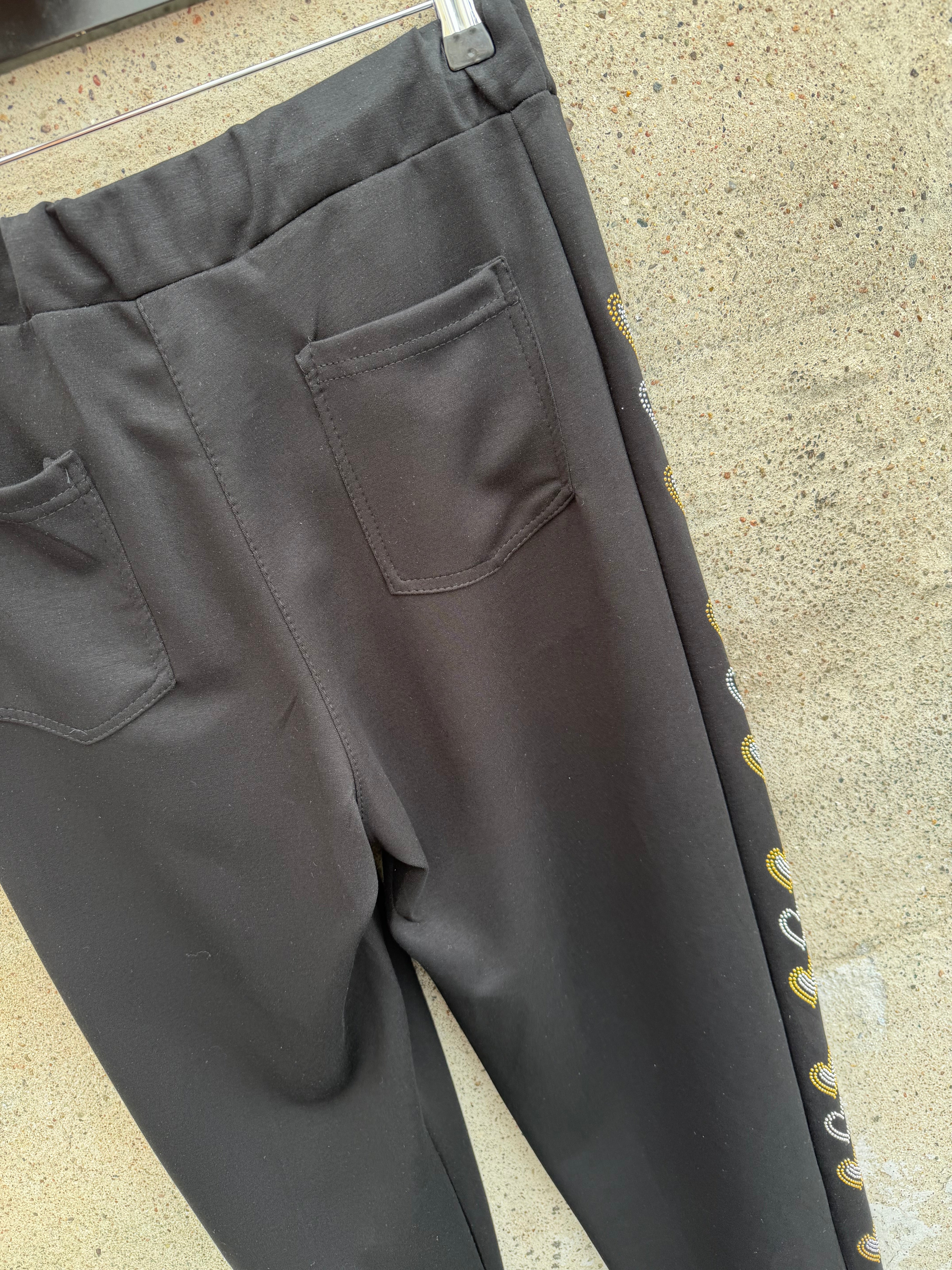 By Engbork heart pants black
