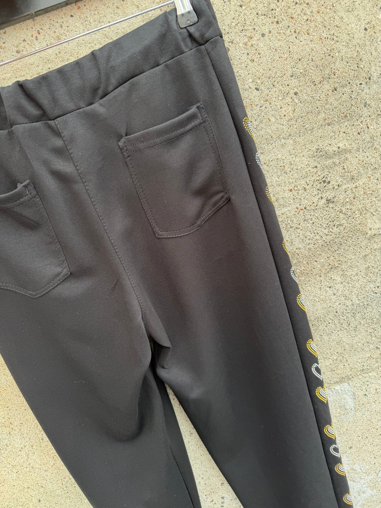 By Engbork heart pants black