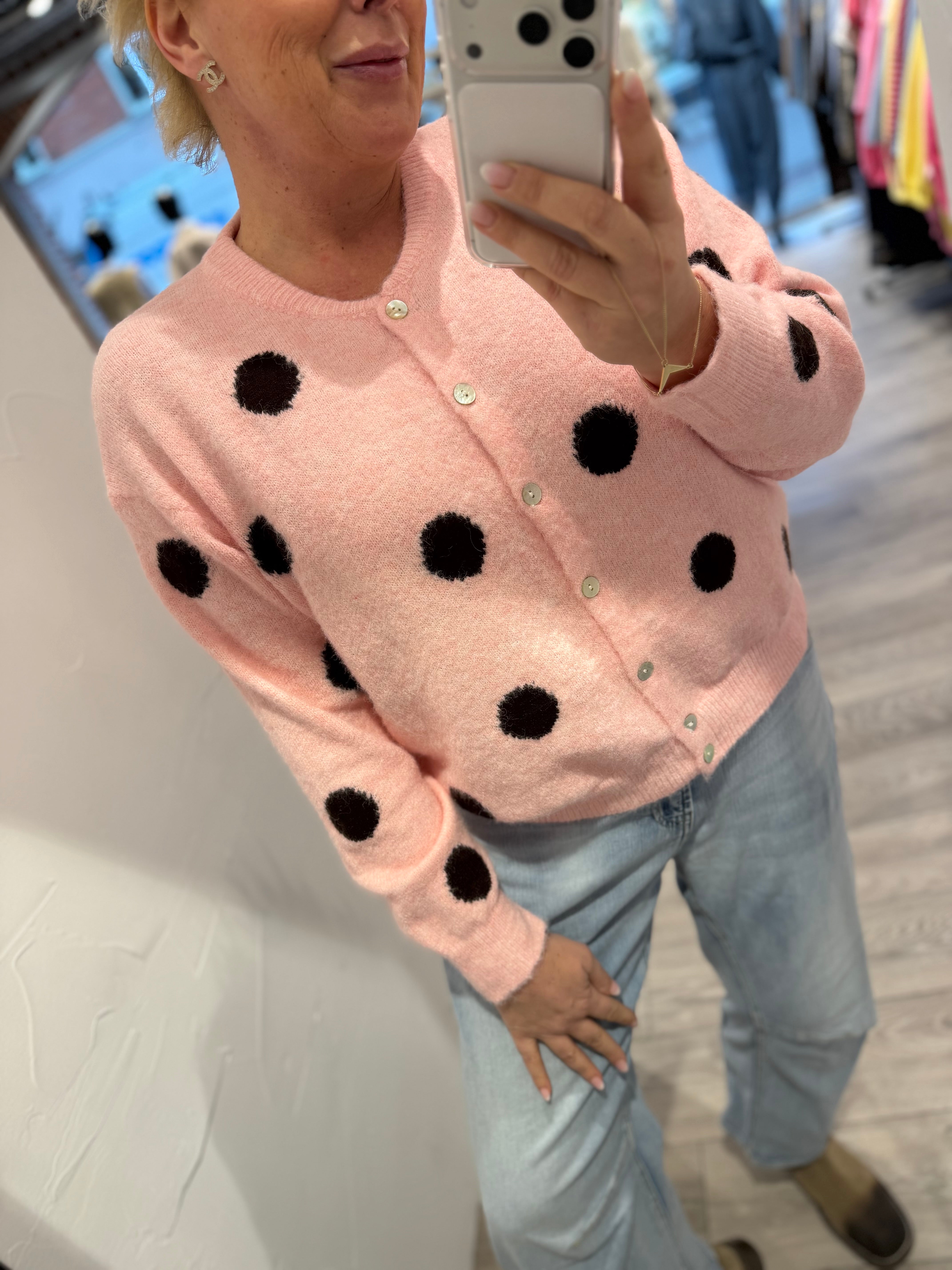 Boho Love B1320 strik DOTS rosa