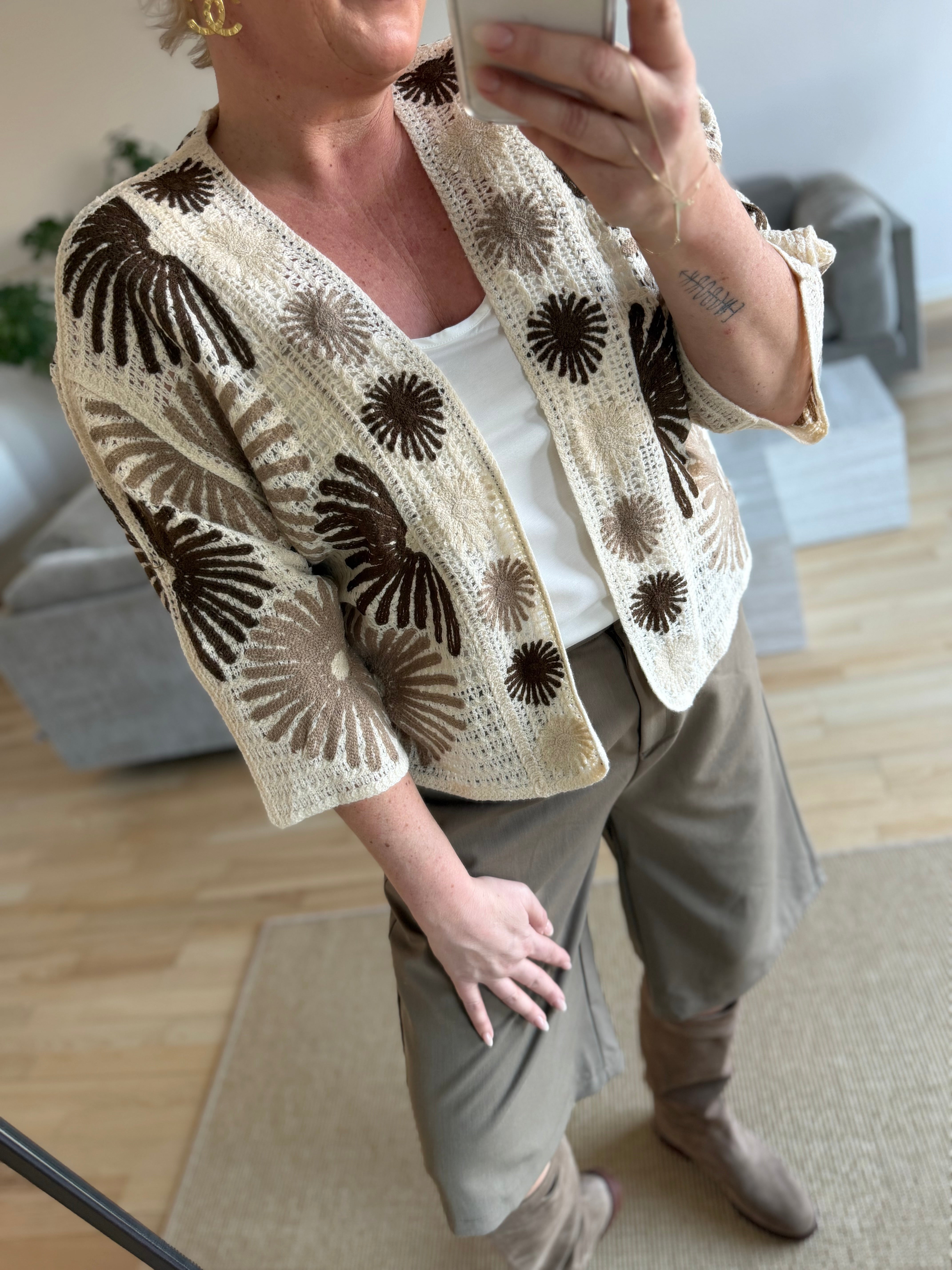By Engbork Maya jacket flower brown