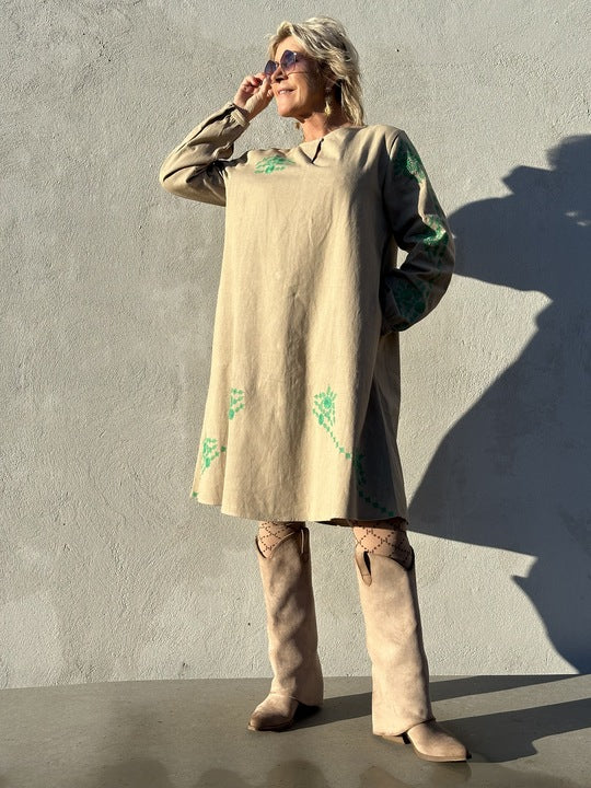 Gaspar 2510710 Berlin dress sand