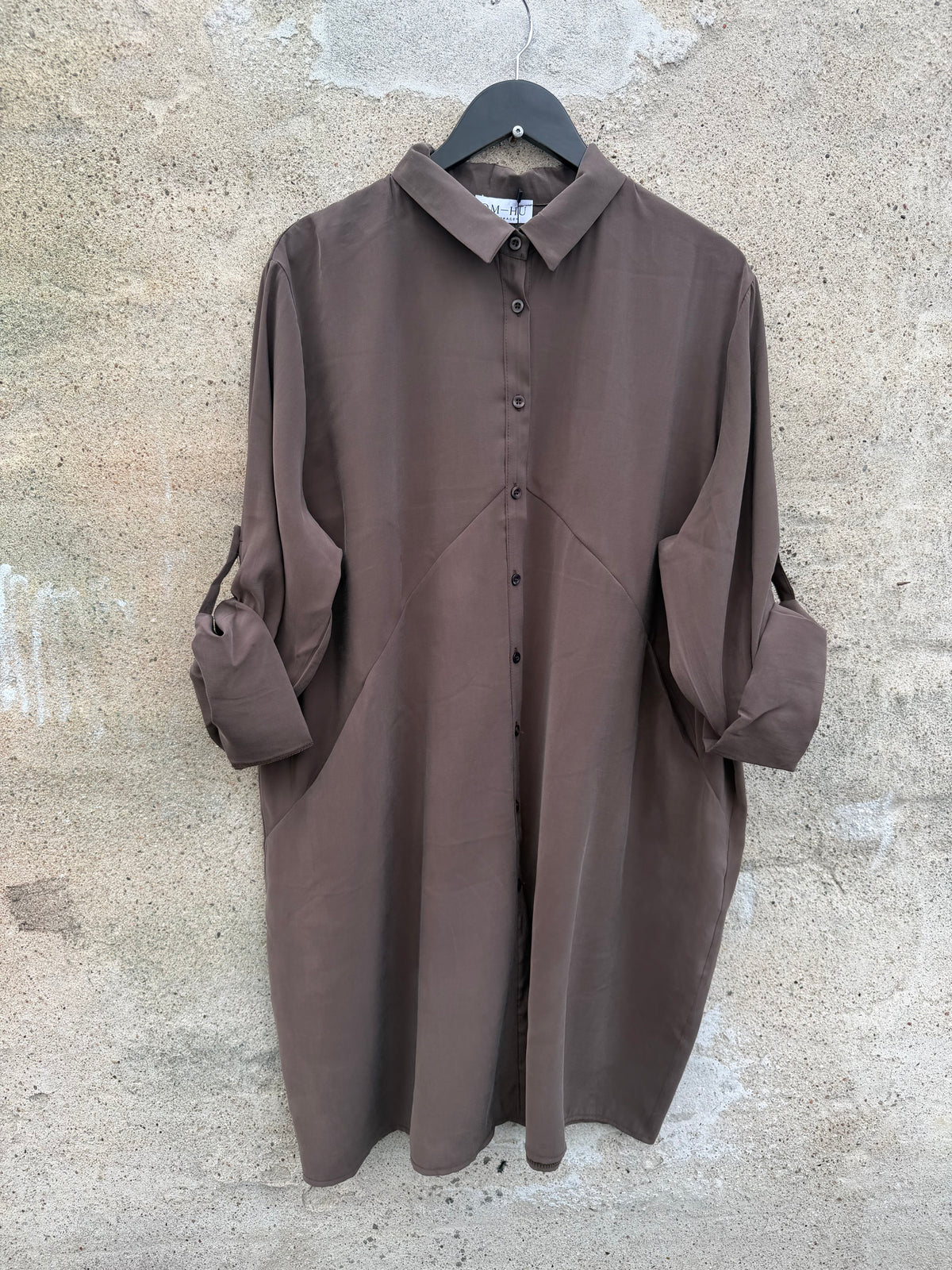 OM-HU MC482E Nina shirt dress brown