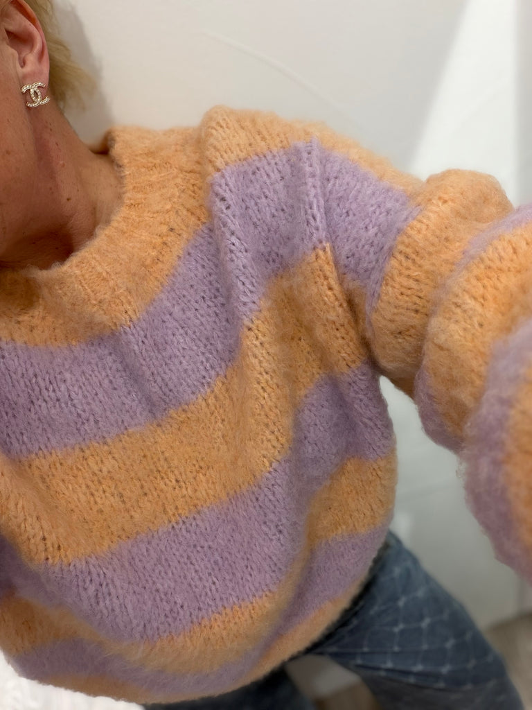 By Engbork Edie strik stripe peach