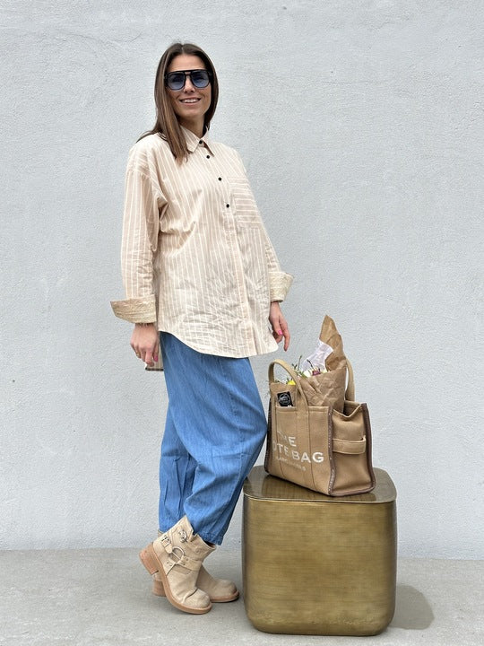 Gaspar 2610328 Skagen shirt stripe sand