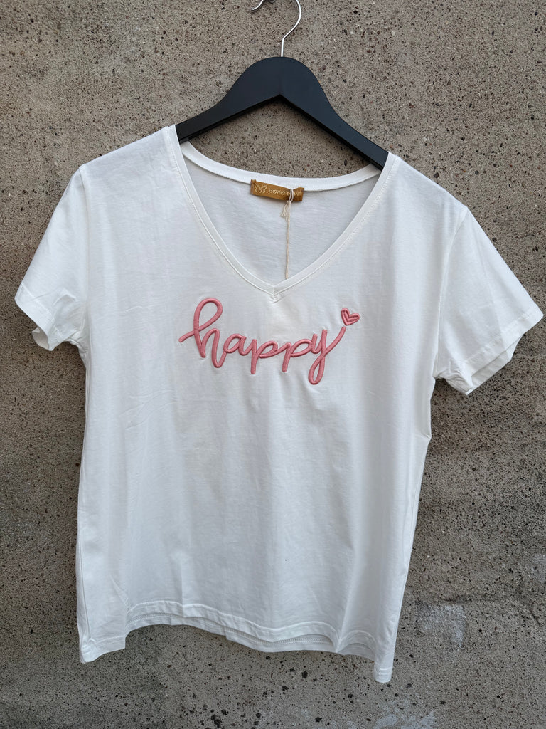 Boho Love B1278 T-shirt Happy rosa
