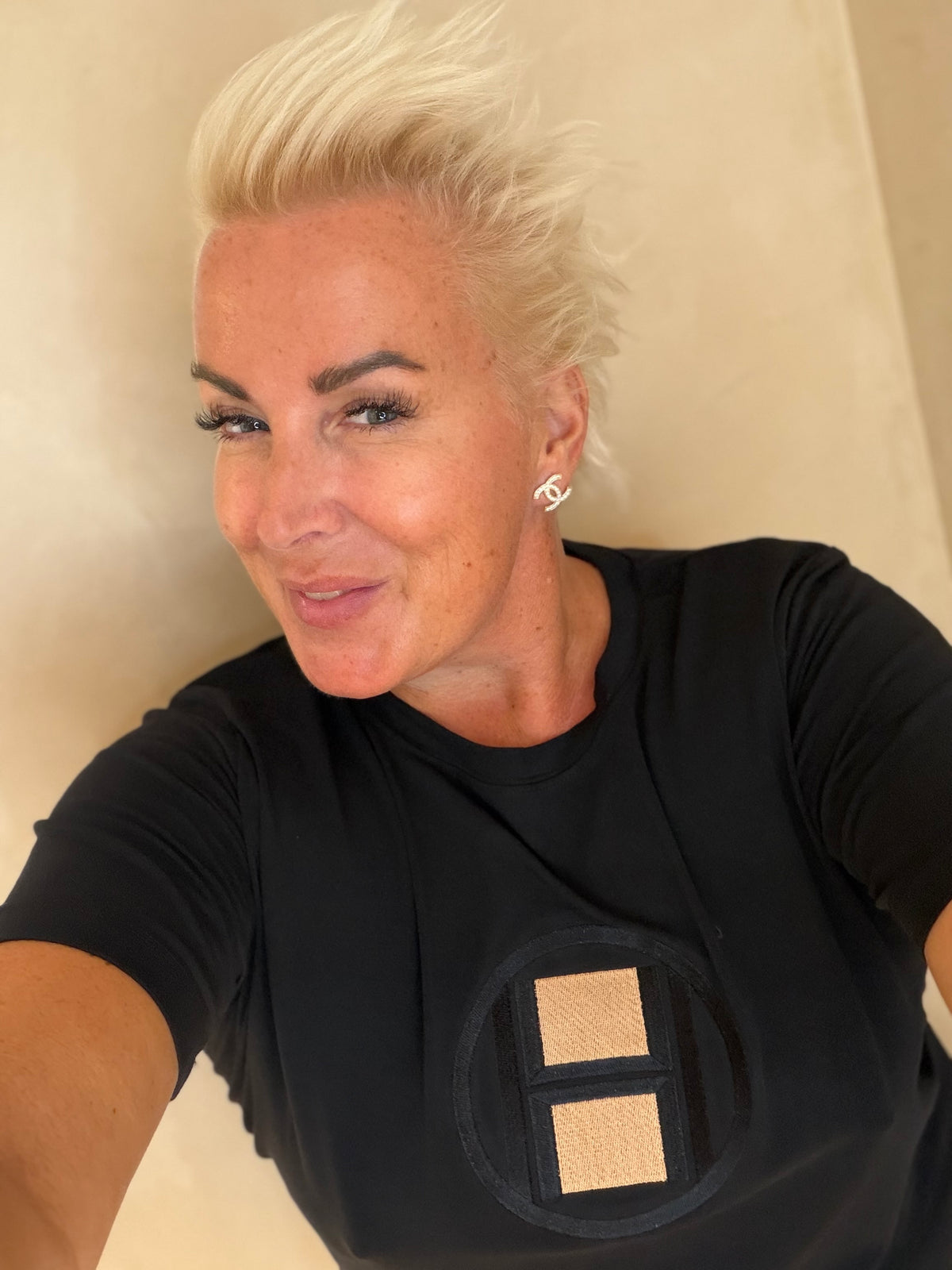 HÈST 1010170510 LOGO T-shirt black
