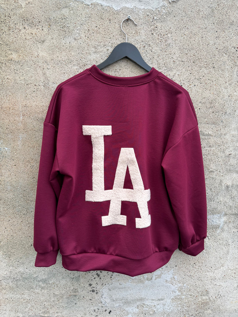 By Engbork  LA sweat bluse + buks bordeaux