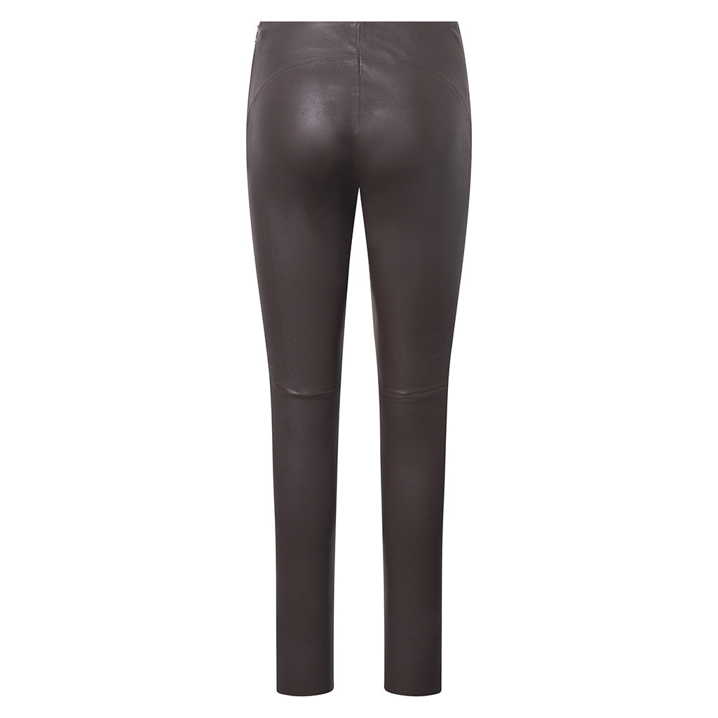 Depeche 50180 Aya HW leggings leather chocolate