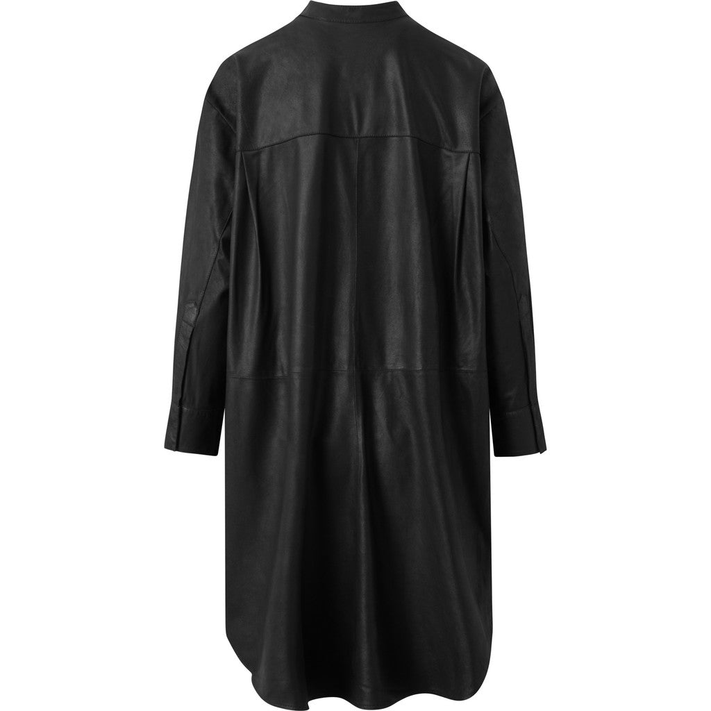 Depeche 50480 Sofia oversize shirt leather black