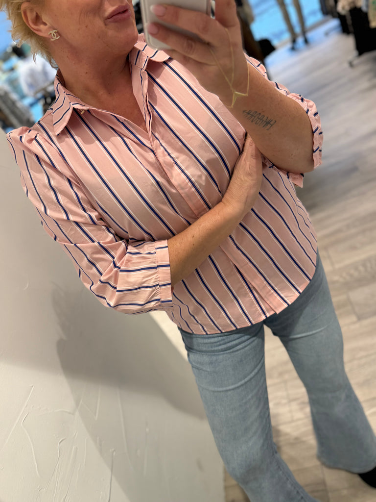 Liberte 21249 Flora blouse stripe rose