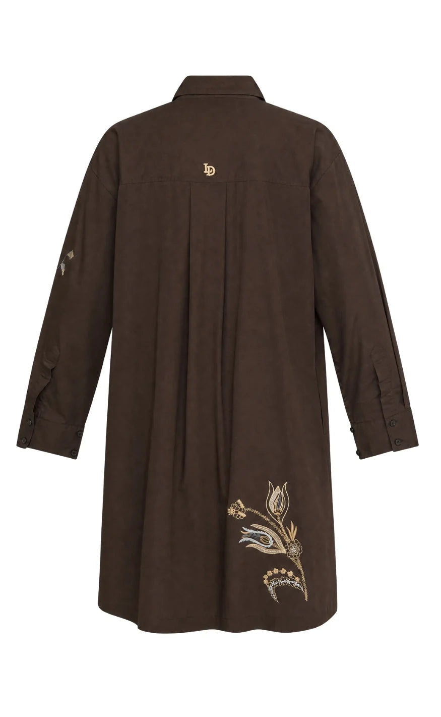 Love & Divine love1589-1 shirtdress choco