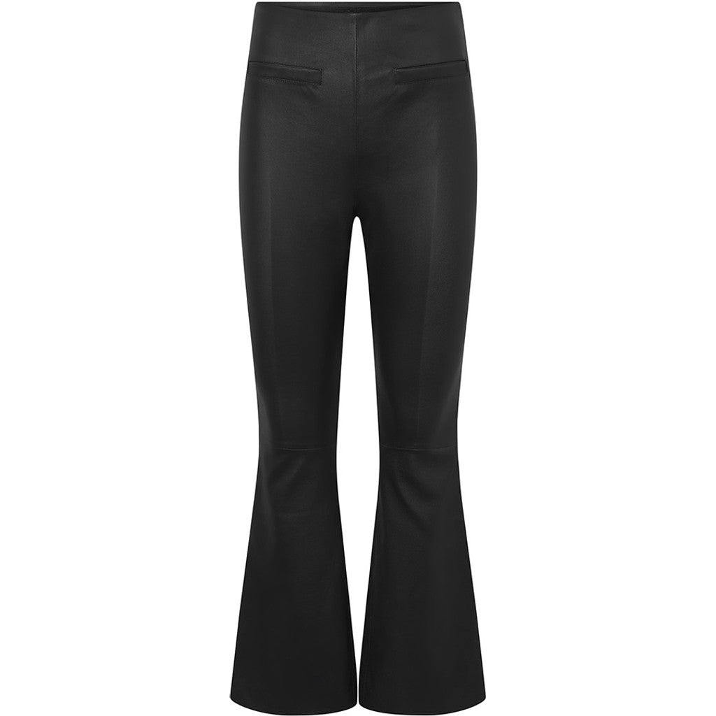 Depeche 51160 Ava pants flare leather black