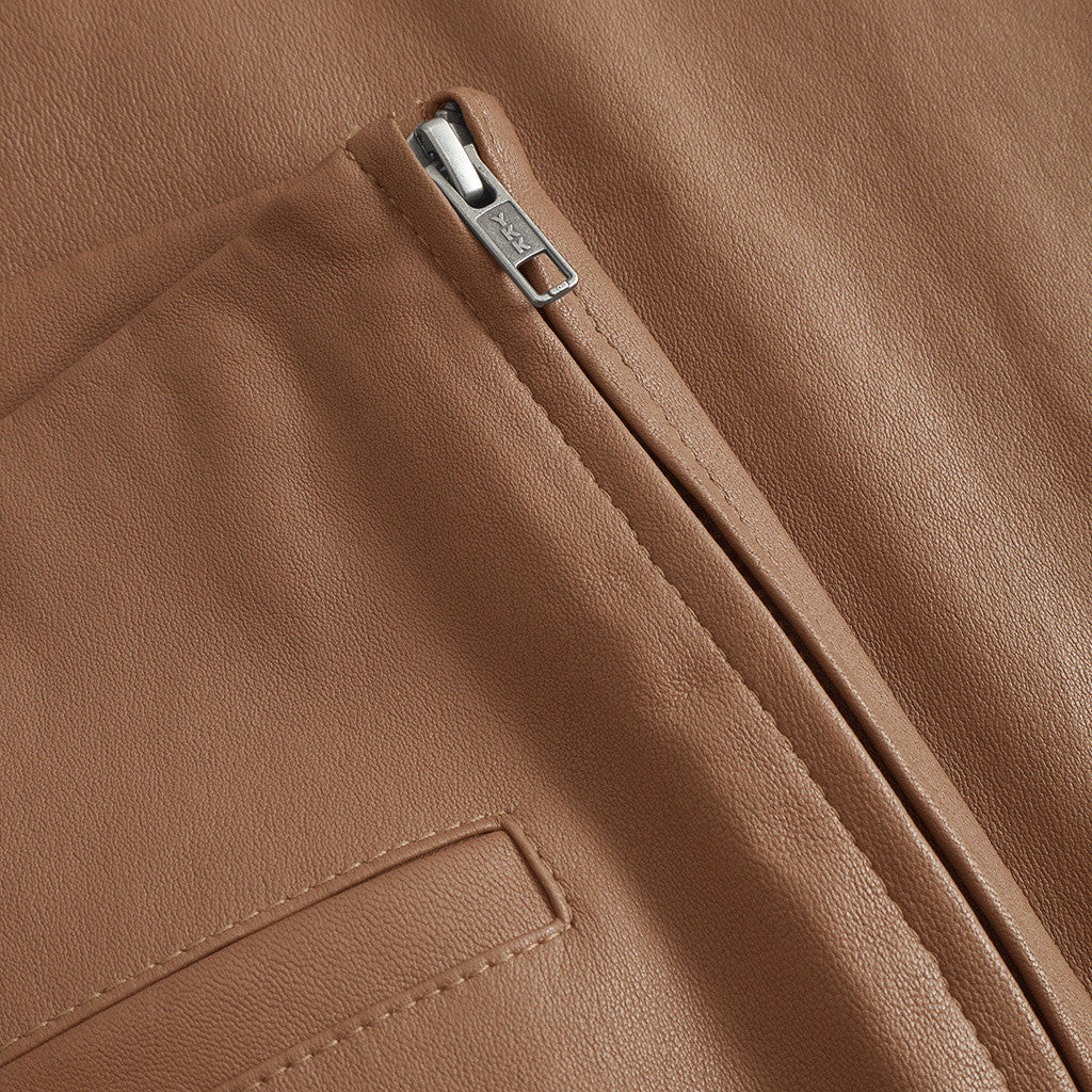 Depeche 51160 Ava pants flare leather nougat