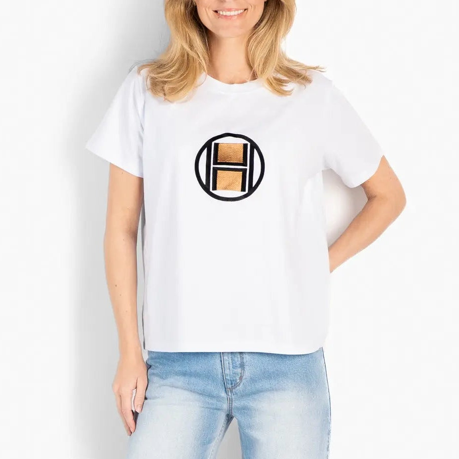 HÈST 1010170510 LOGO T-shirt white