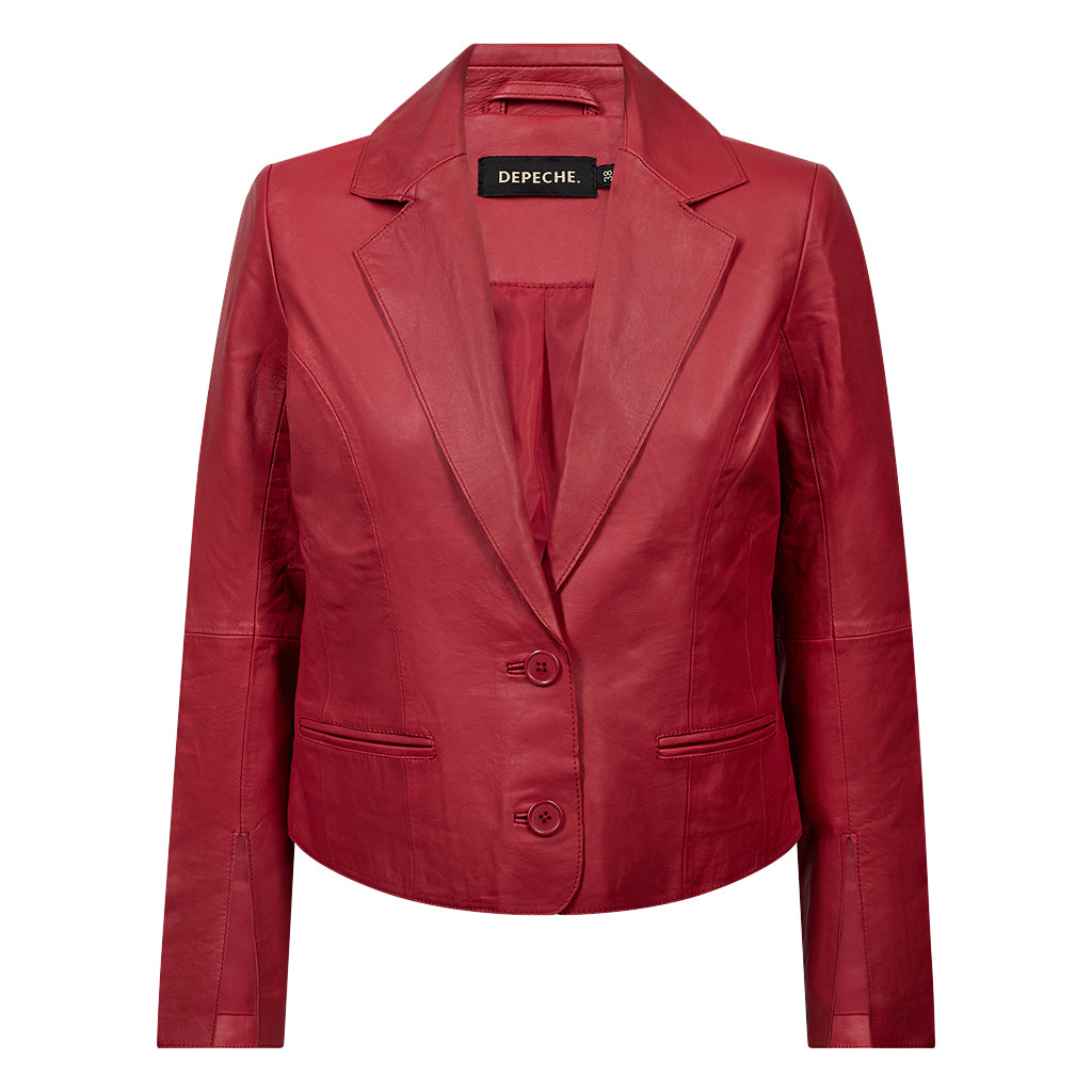 Depeche 51416 Savanna leather blazer red