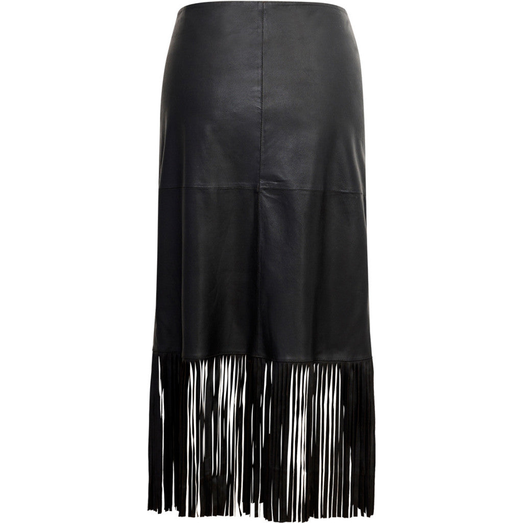 Depeche 51518 Safina skirt fringes black