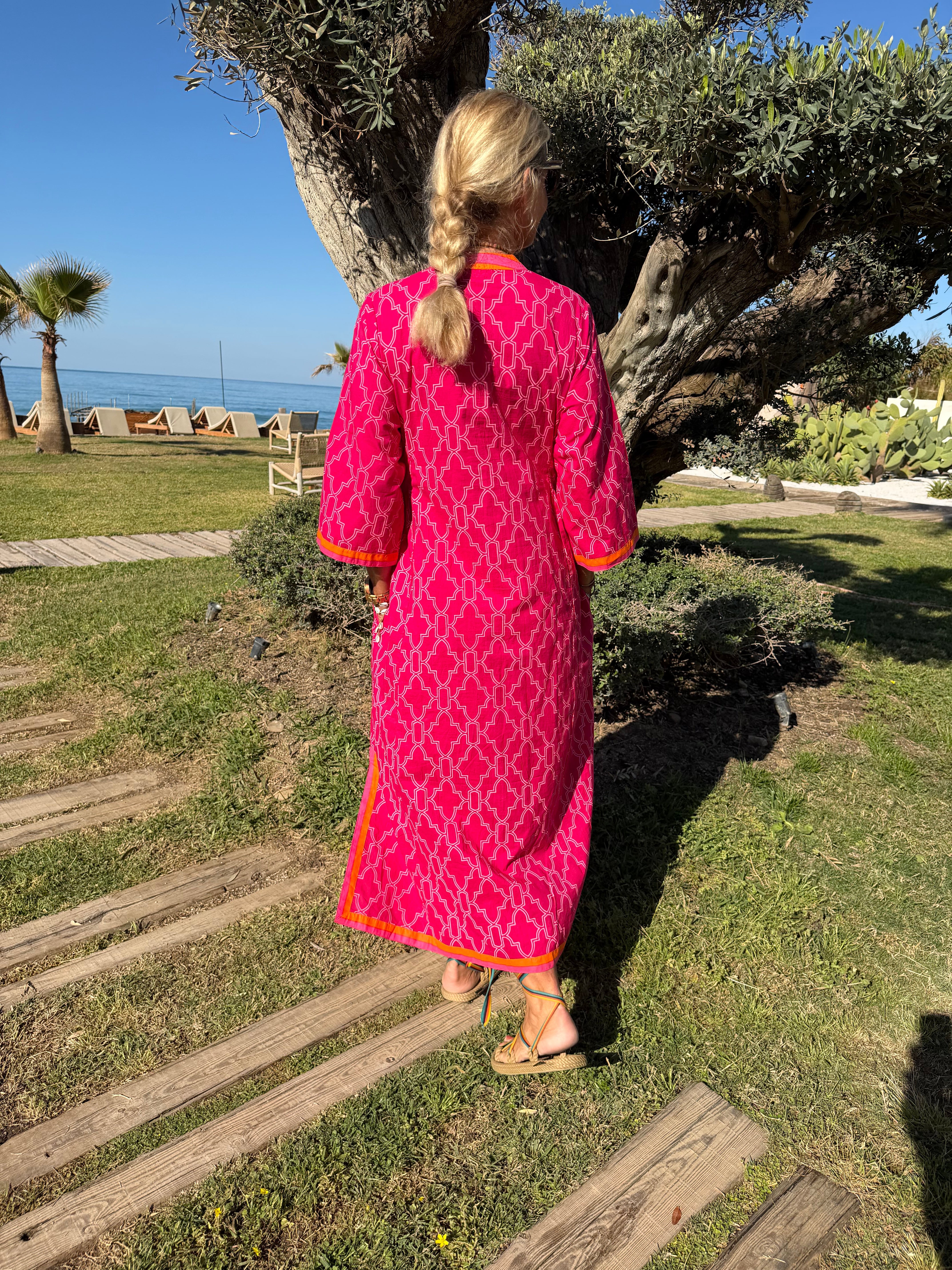 WAUW Tabita dress pink and berry