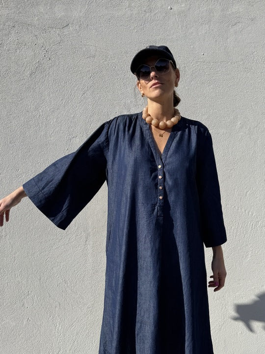 Gaspar 2601707 Mumbai short dress denim