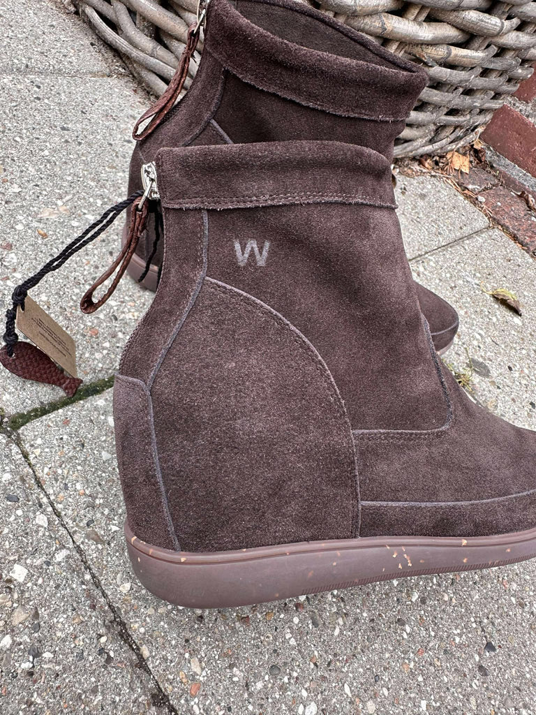 Woden WS104 Emmy suede støvle chocolate