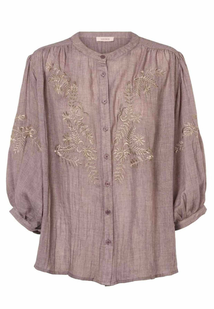 LECOCO 34823 Wendy skjorte coffee