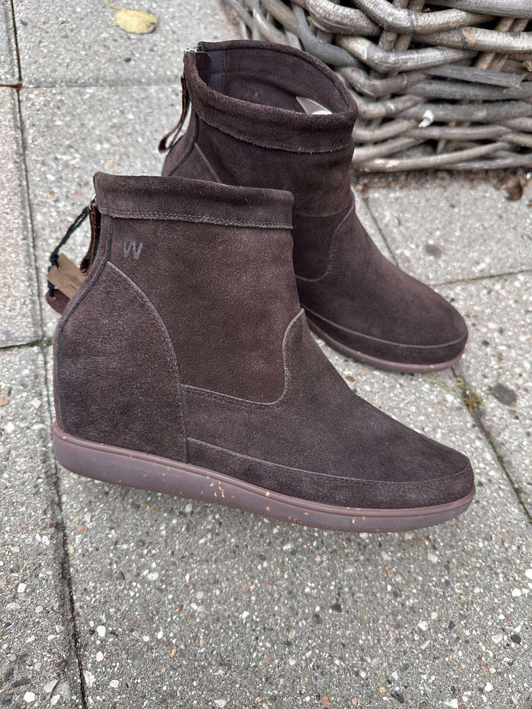 Woden WS104 Emmy suede støvle chocolate