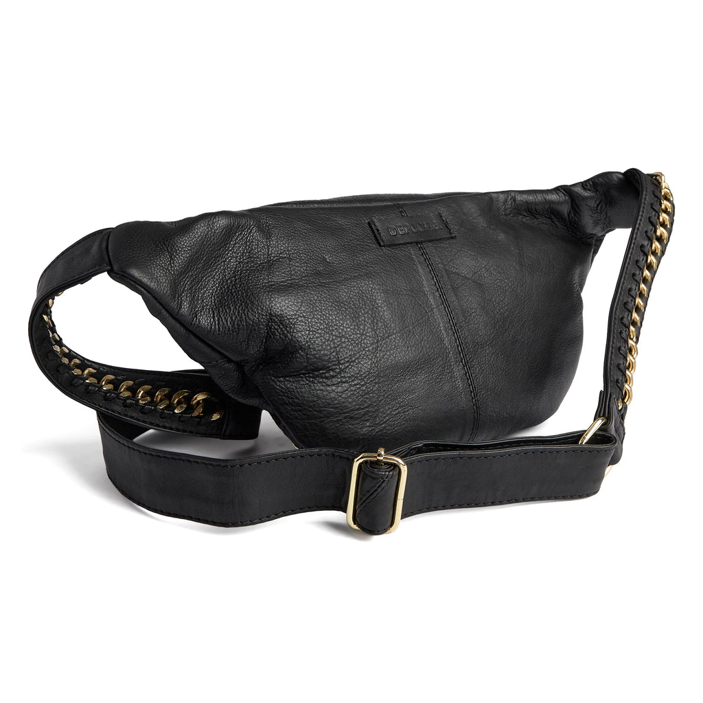 Depeche 16674 bum bag leather black