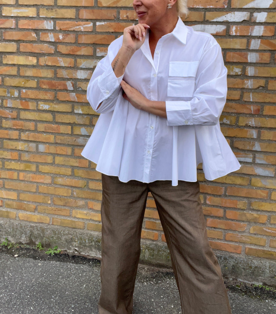 Boho Love B1289 skjorte pocket white