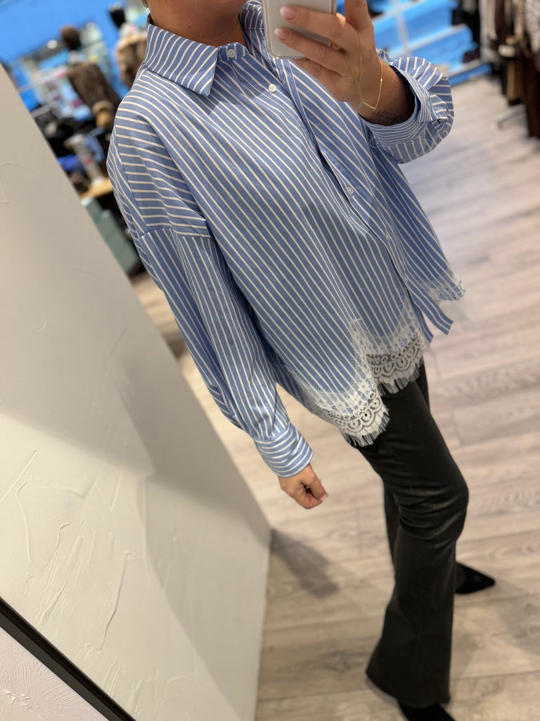 By Engbork Bilma skjorte lace stripe
