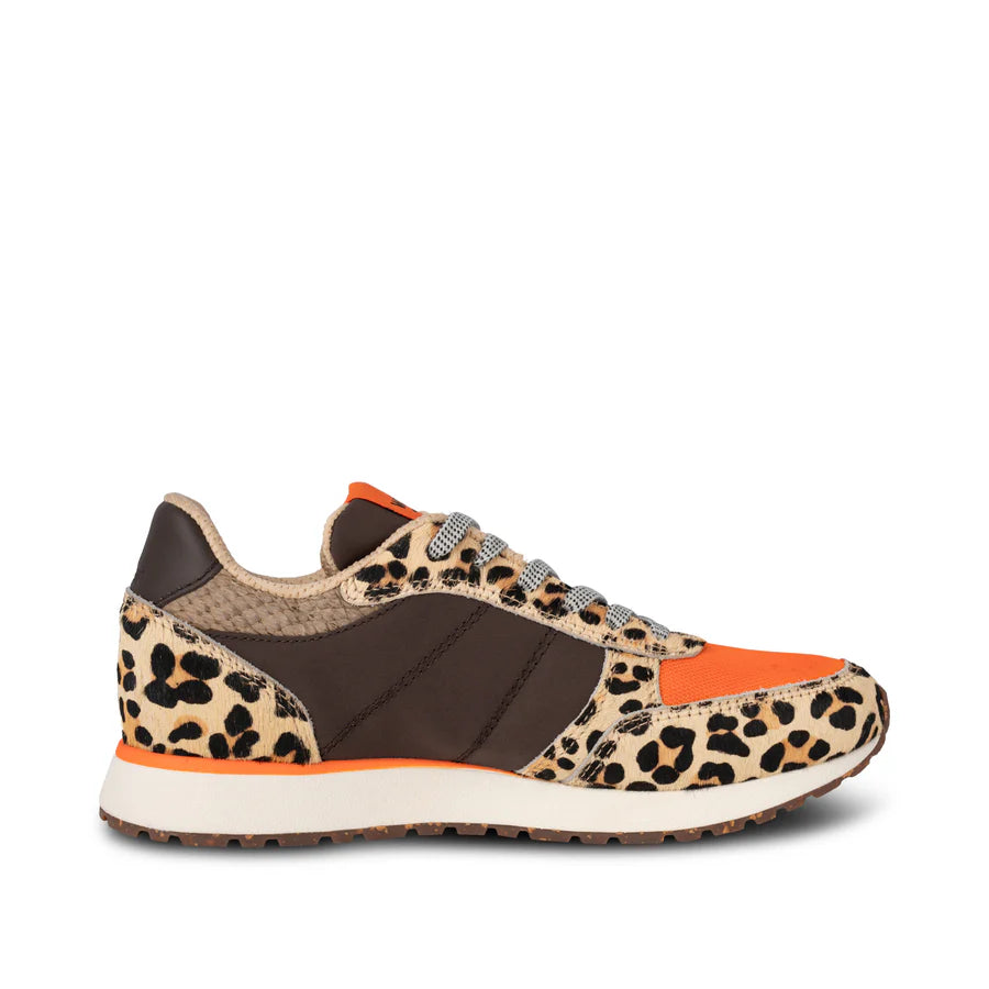 Woden WL982 Ronja sneaker cowhair leopard/tiger