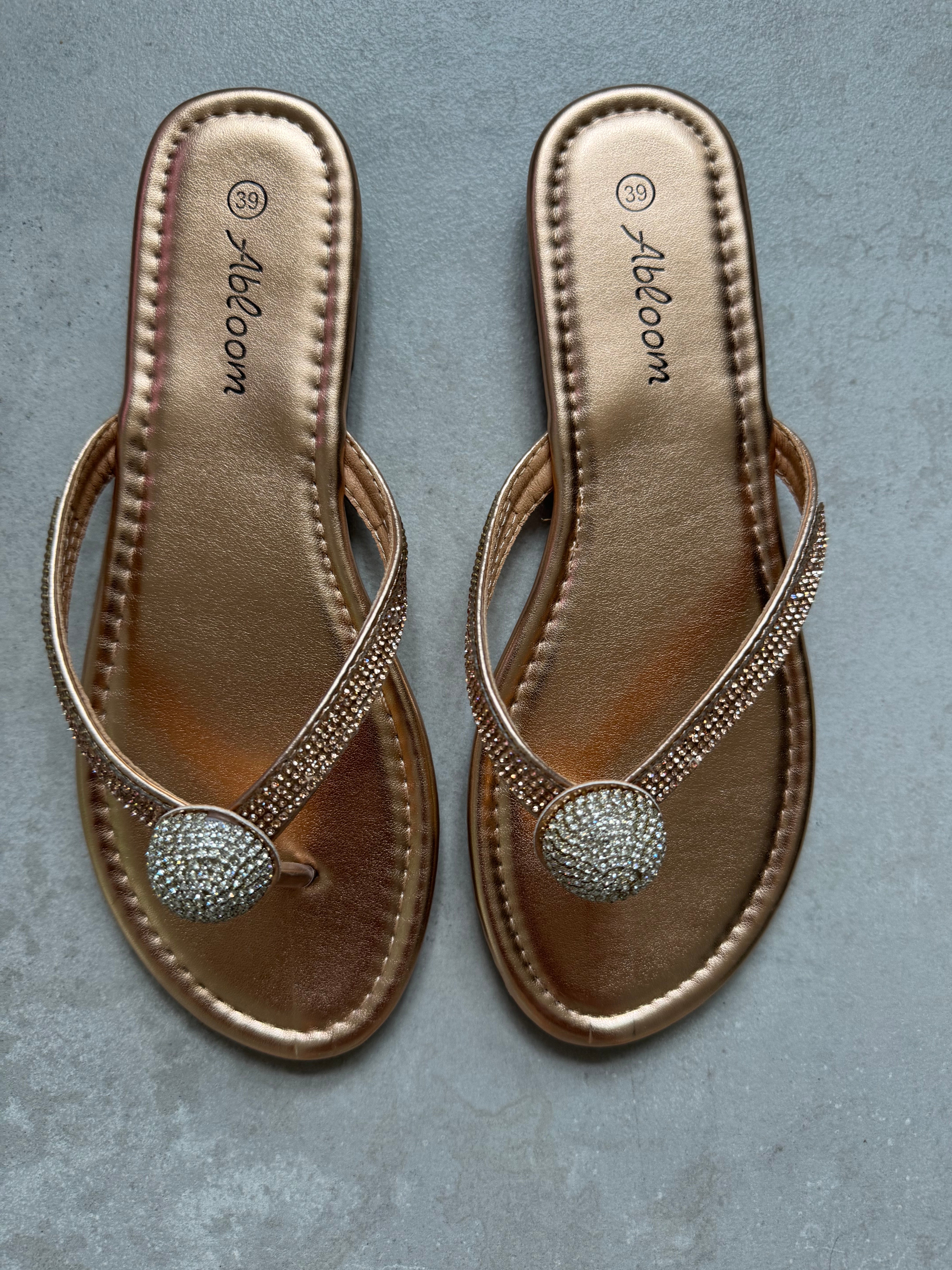Qnuz 7739 Stasia slippers strass silver