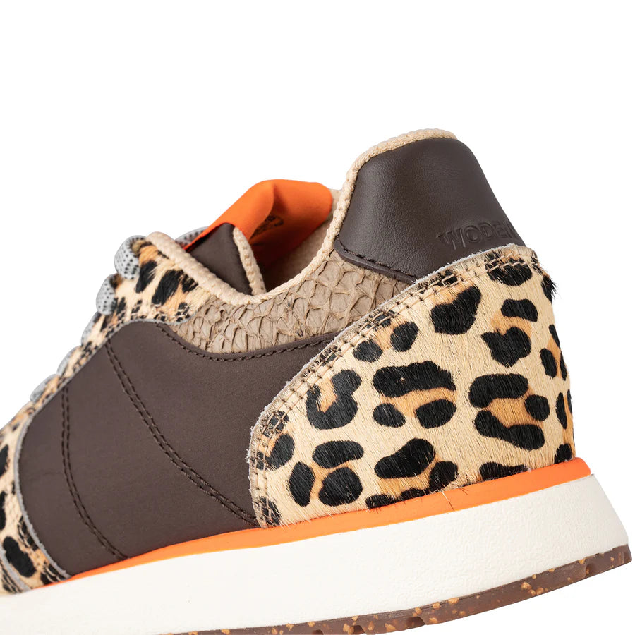 Woden WL982 Ronja sneaker cowhair leopard/tiger