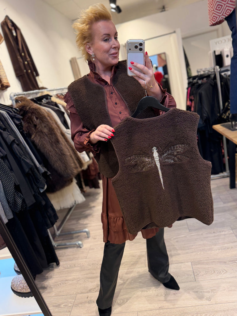 Gaspar 2510301 Duffy waistcoat brown