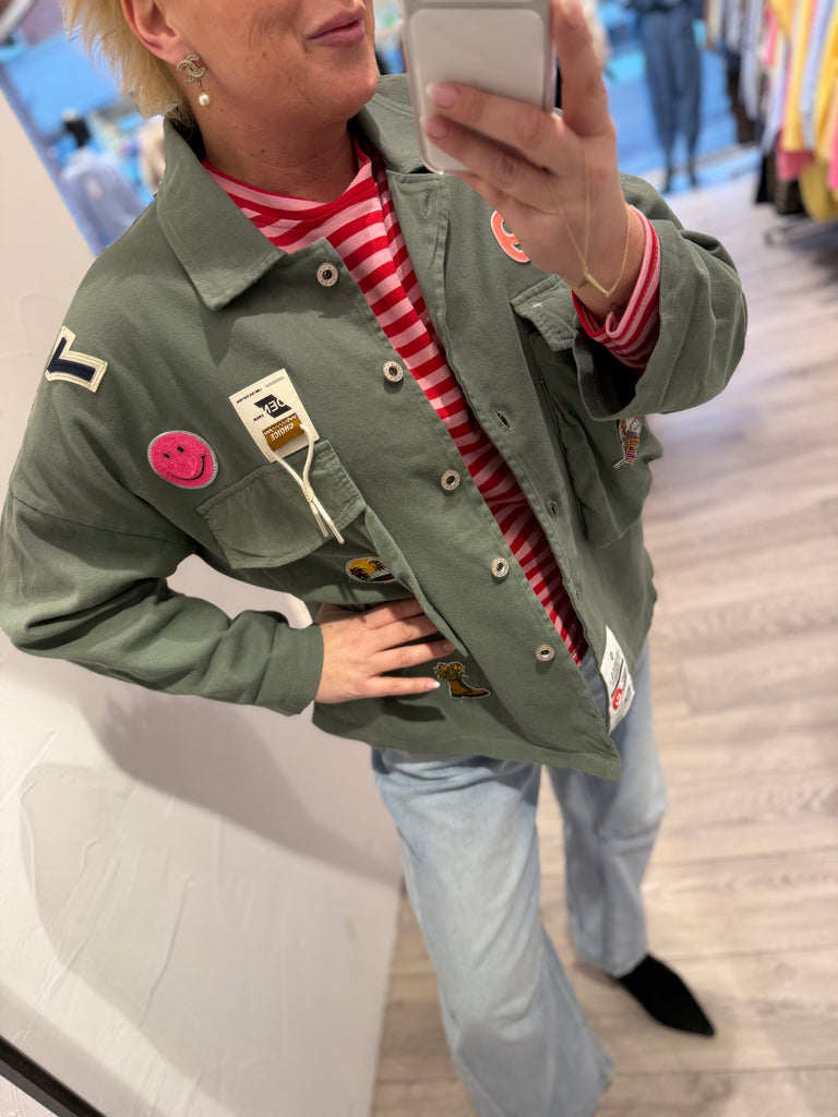 Boho Love B1315 Army jakke green