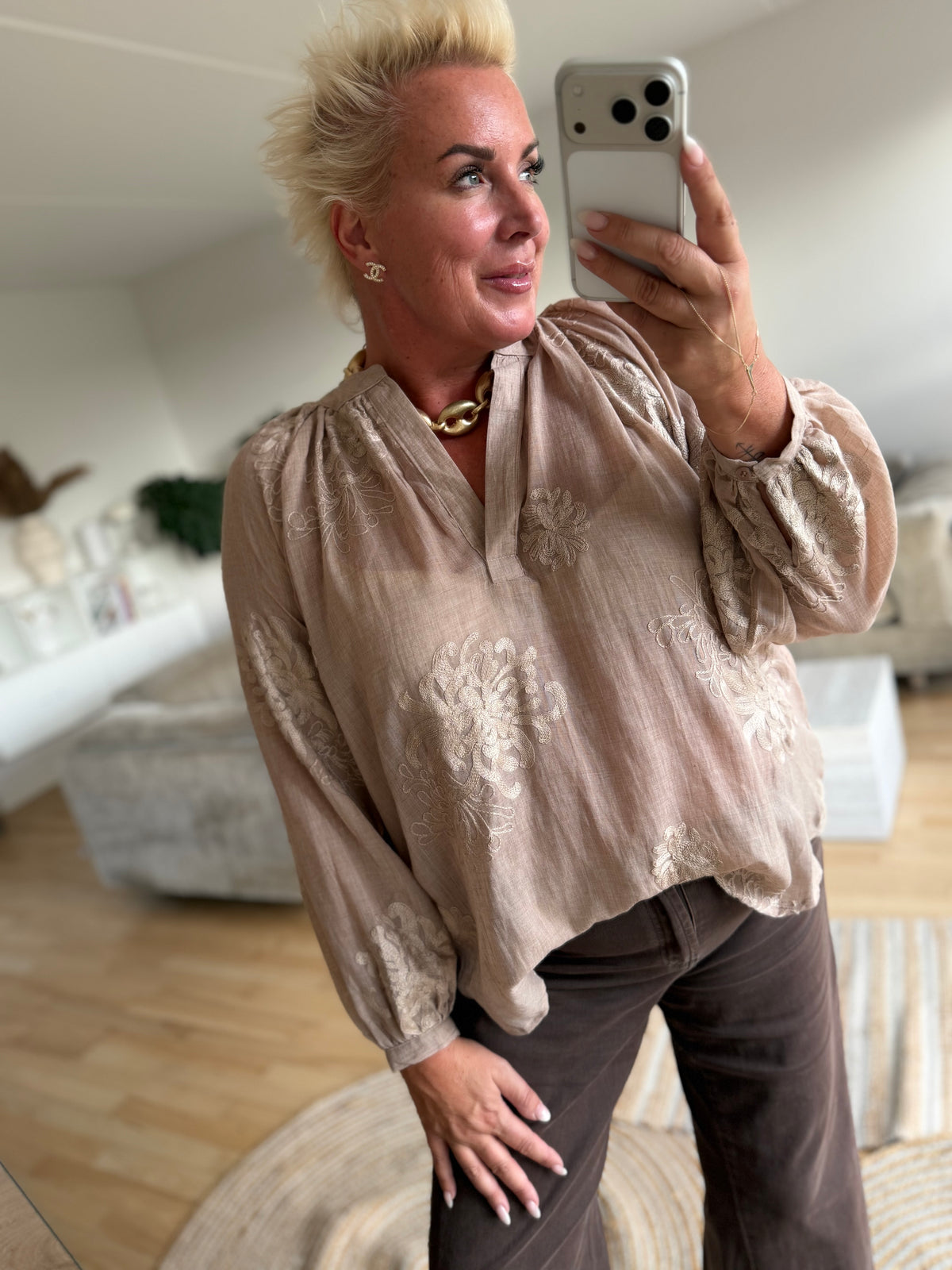 LECOCO 35168 Susse shirt taupe