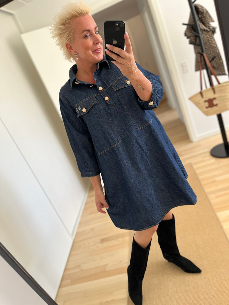 Gaspar 2507720 Rio denim dress dark