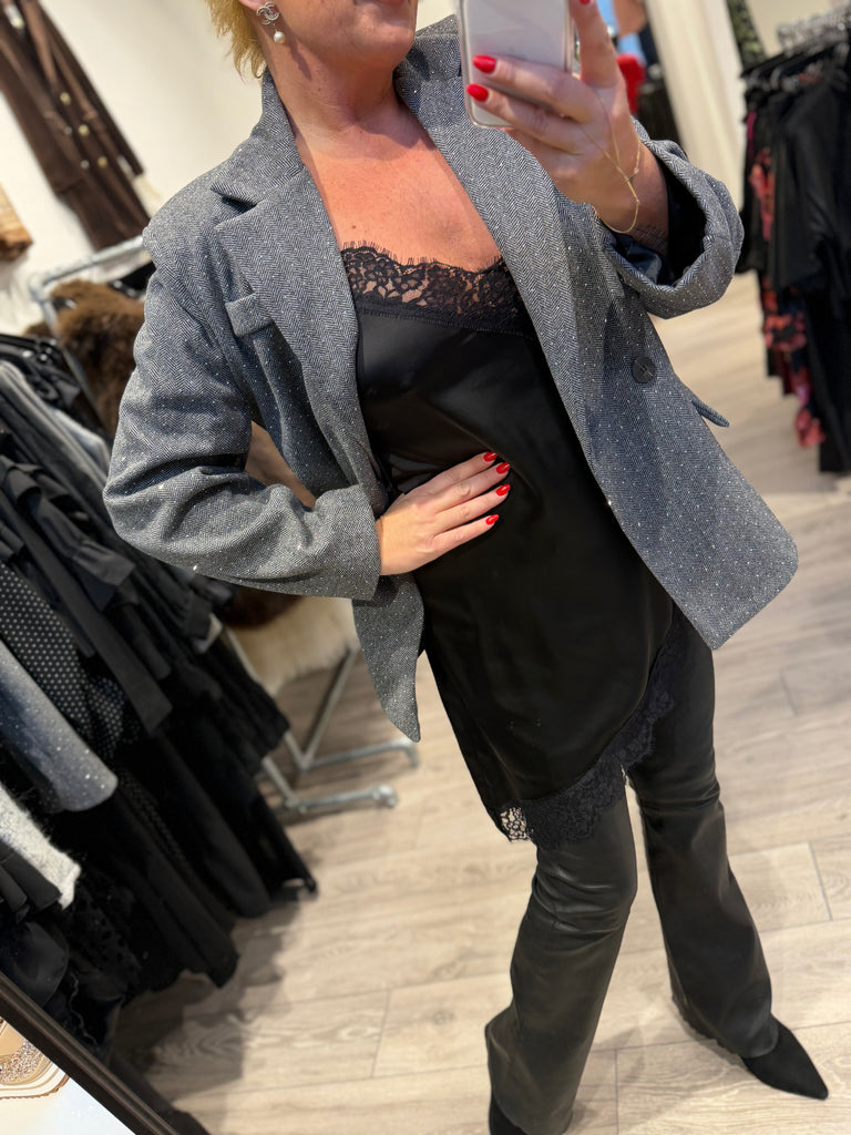 Qnuz 9232 blazer bling grey