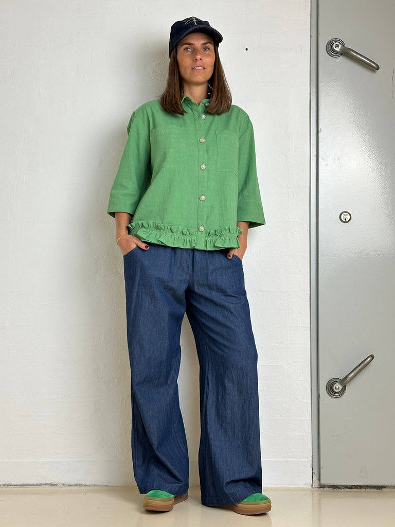 Gaspar 2510339 Vigo canvas shirt pistachio